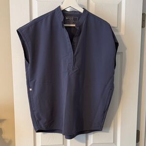 FIGS Space Navy Rafaela Oversized Scrub Top